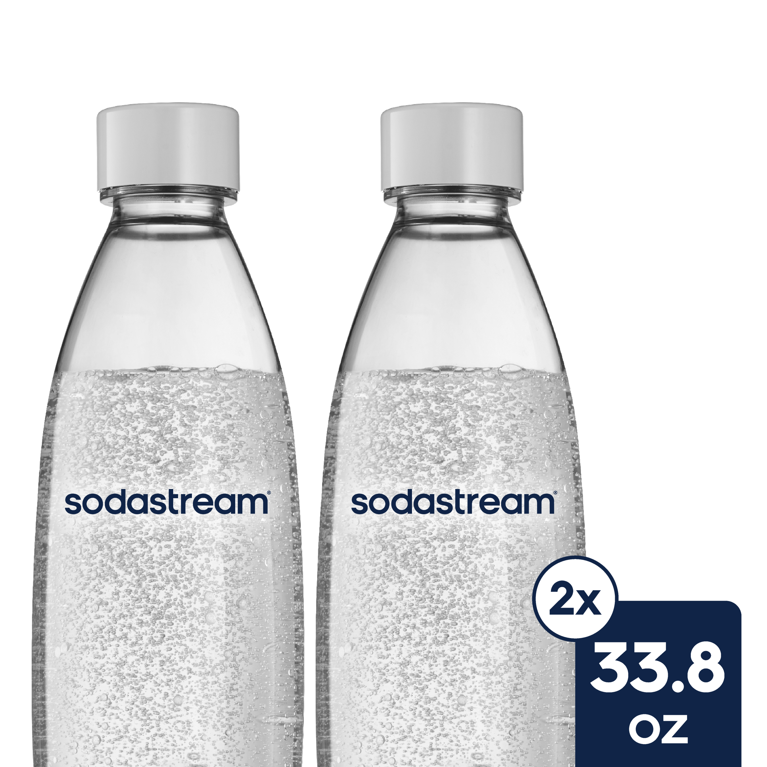 Sodastream Slim Sparkling Water Bottle Twin Pack White 33.8 oz