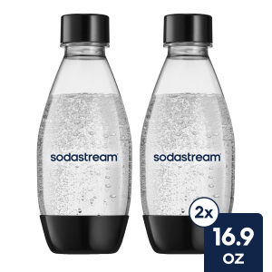 Sodastream Slim Sparkling Water Bottle Twin Pack Black 16.9 oz