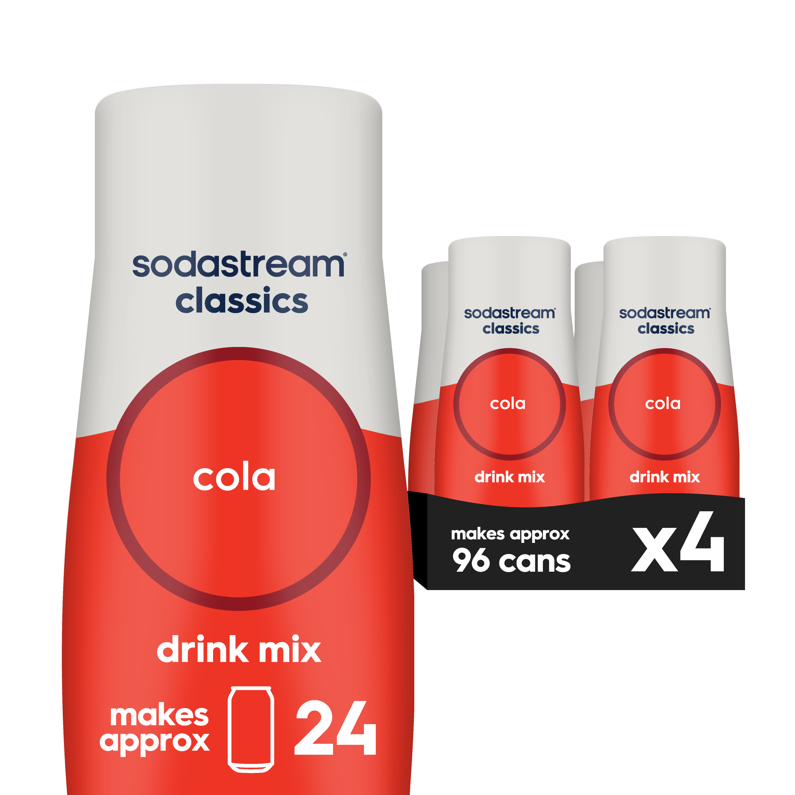Sodastream Classics Cola Drink Mix 4 Pack 440ml