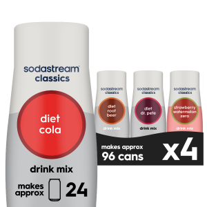 Sodastream Classics Diet Variety Drink Mix 4 Pack 440ml