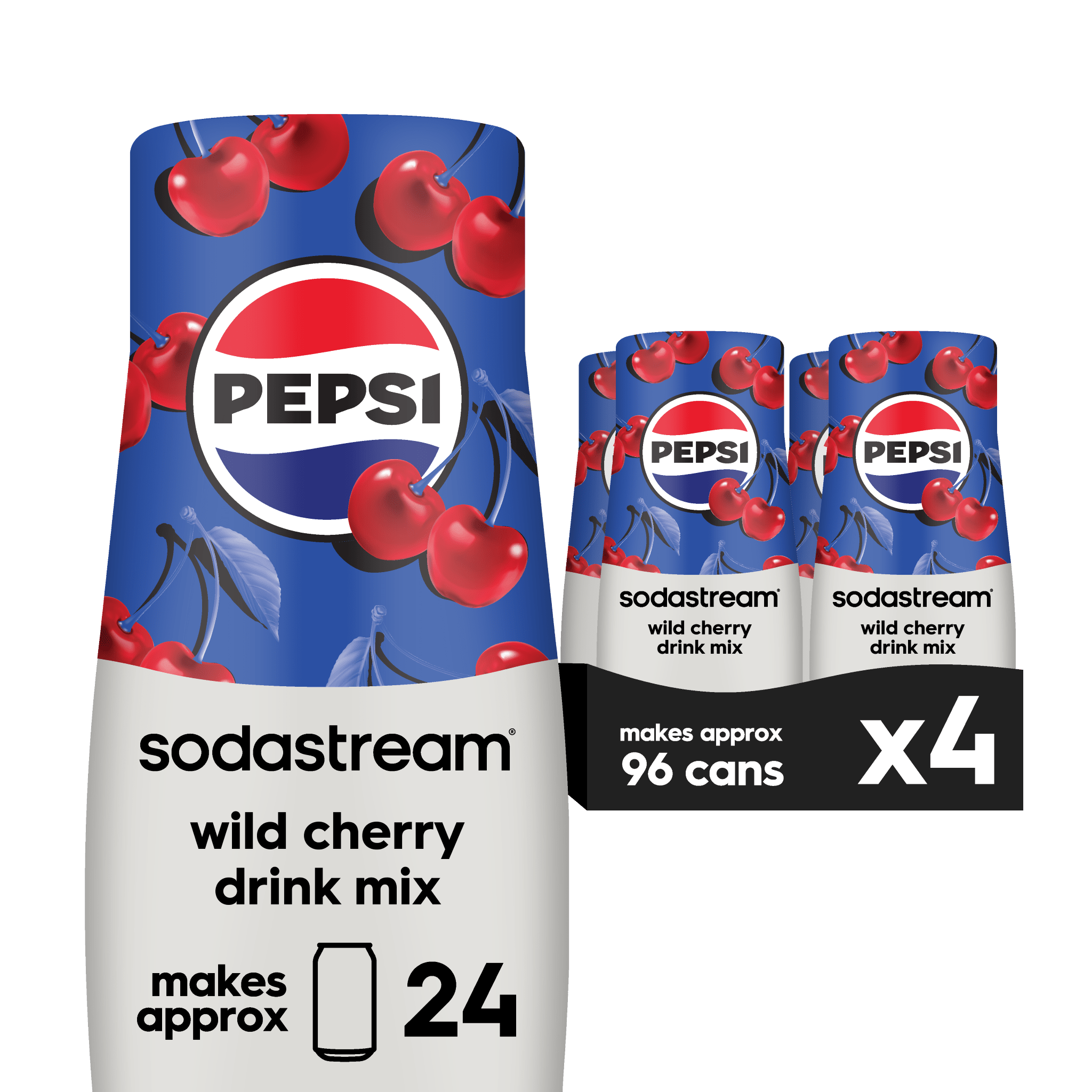 Sodastream Pepsi? Wild Cherry Drink Mix 4 Pack 440ml