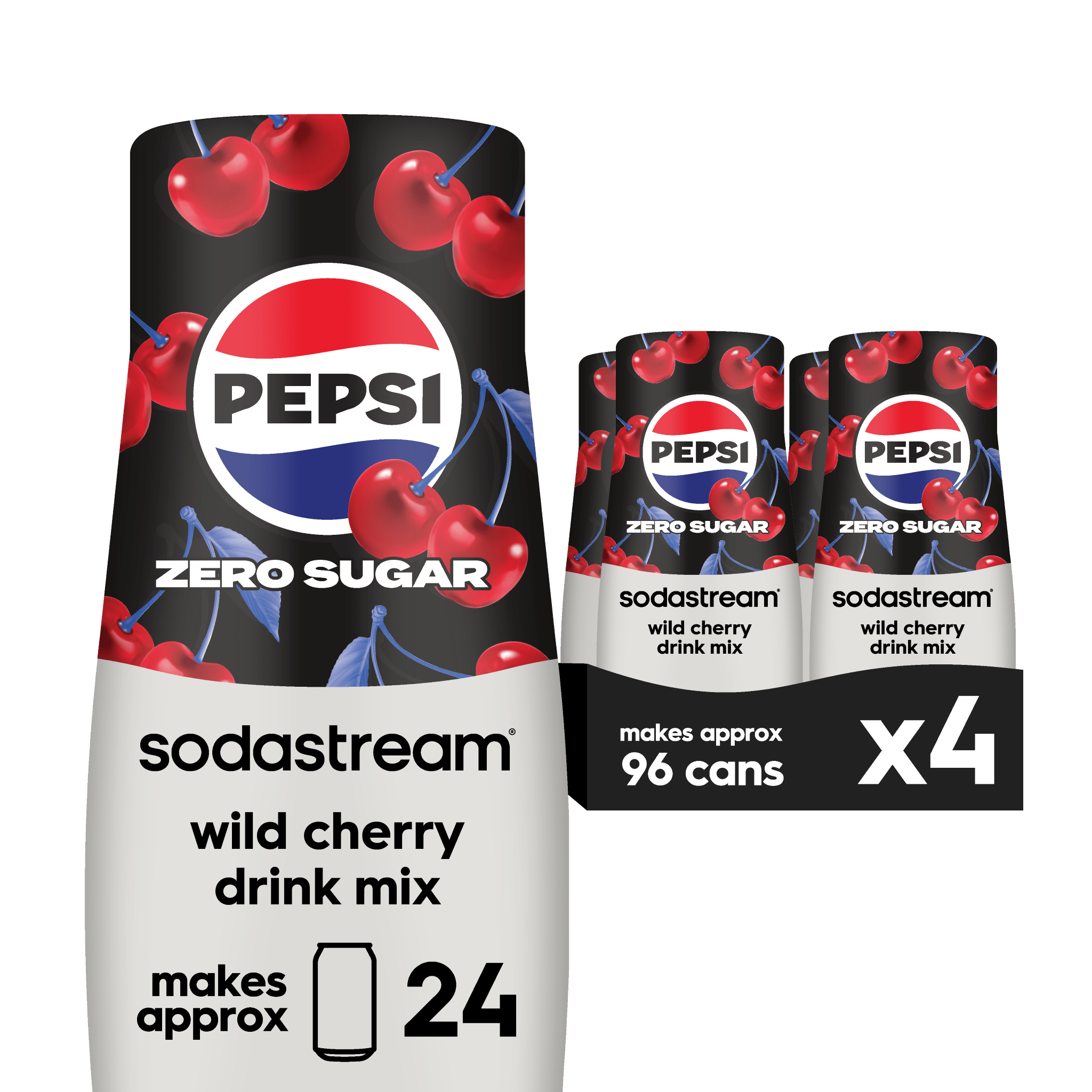 SodaStream & Pepsi & Wild Cherry Zero Drink Mix - 4Pk