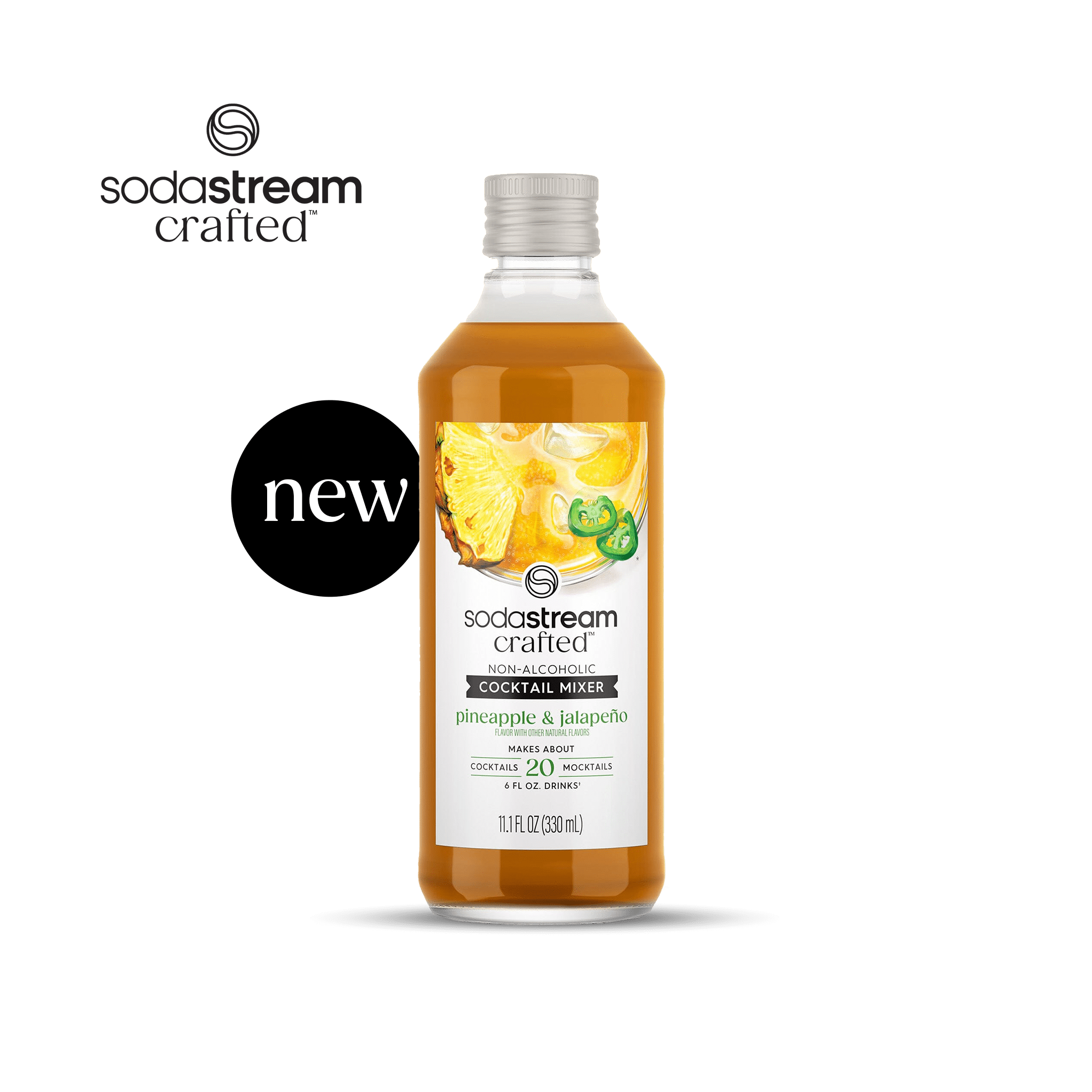 Sodastream Crafted Mixers? Pineapple & Jalape?o Cocktail Mixer 330ml