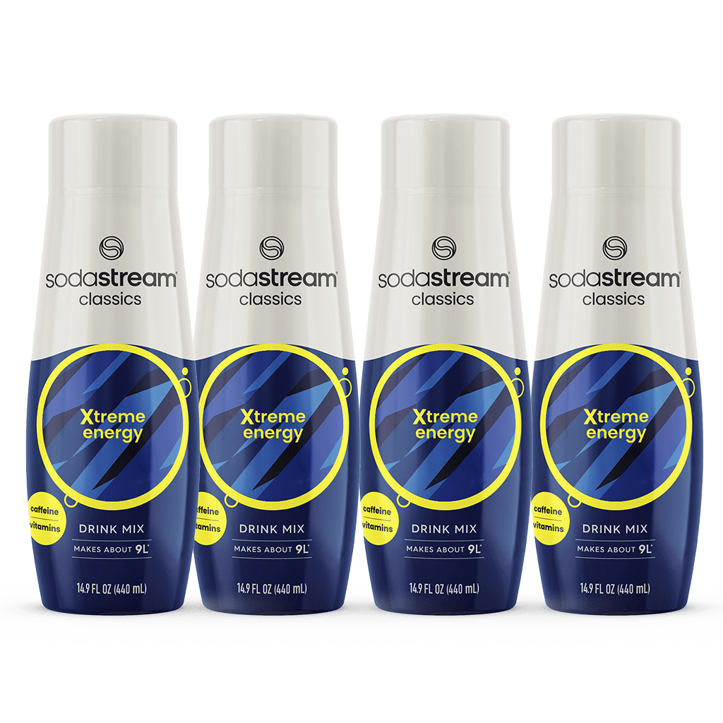 Sodastream Classics Xtreme Energy Drink Mix 4 Pack 440ml