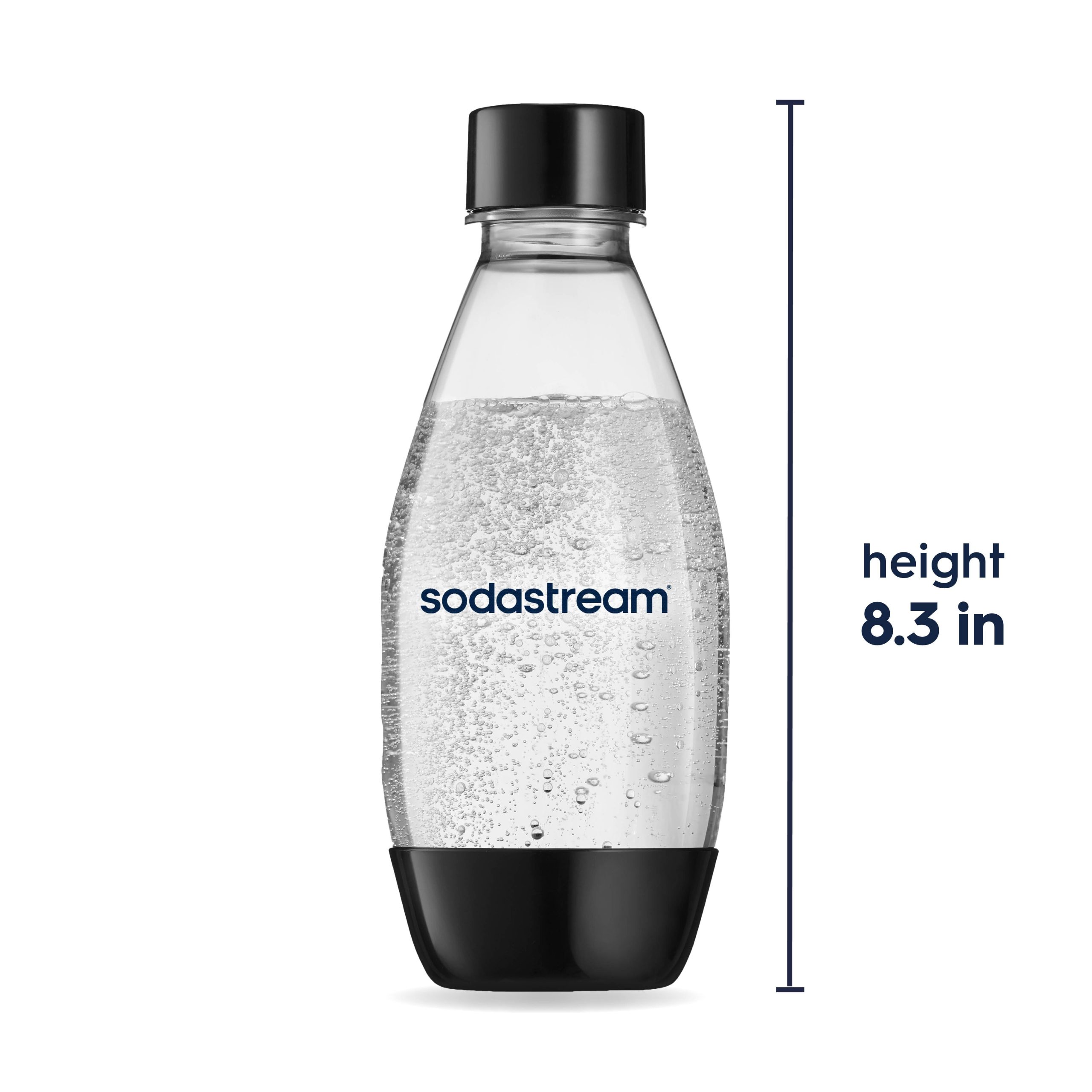 Sodastream Slim Sparkling Water Bottle Twin Pack Black 16.9 oz - Image 2
