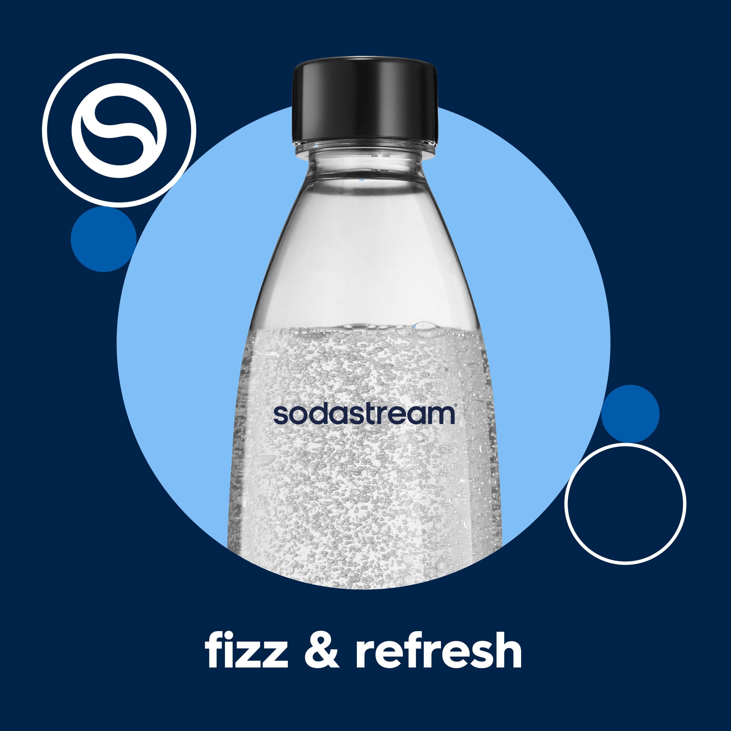 Sodastream Slim Sparkling Water Bottle Twin Pack Black 33.8 oz - Image 6