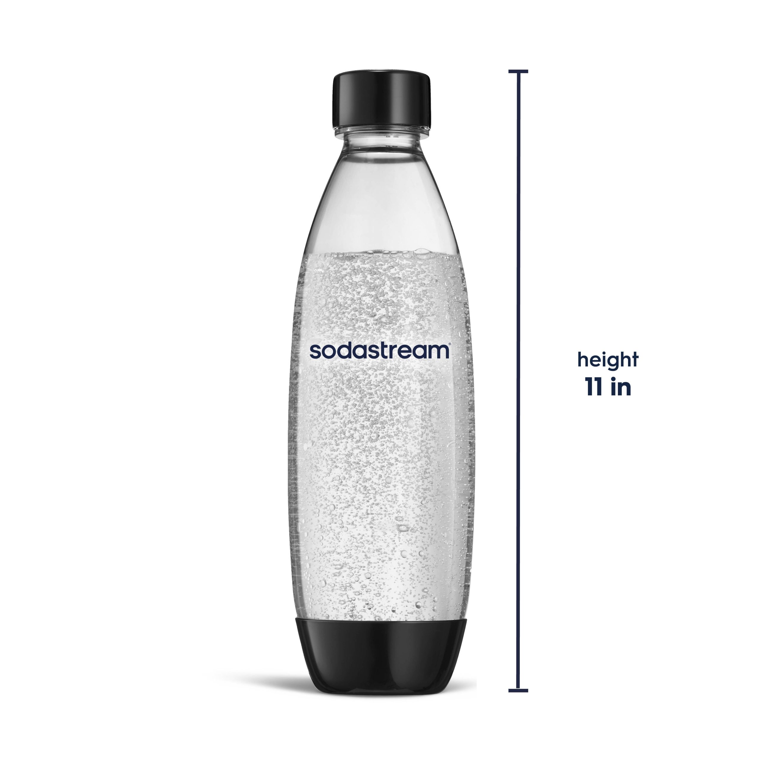 Sodastream Slim Sparkling Water Bottle Twin Pack Black 33.8 oz - Image 2