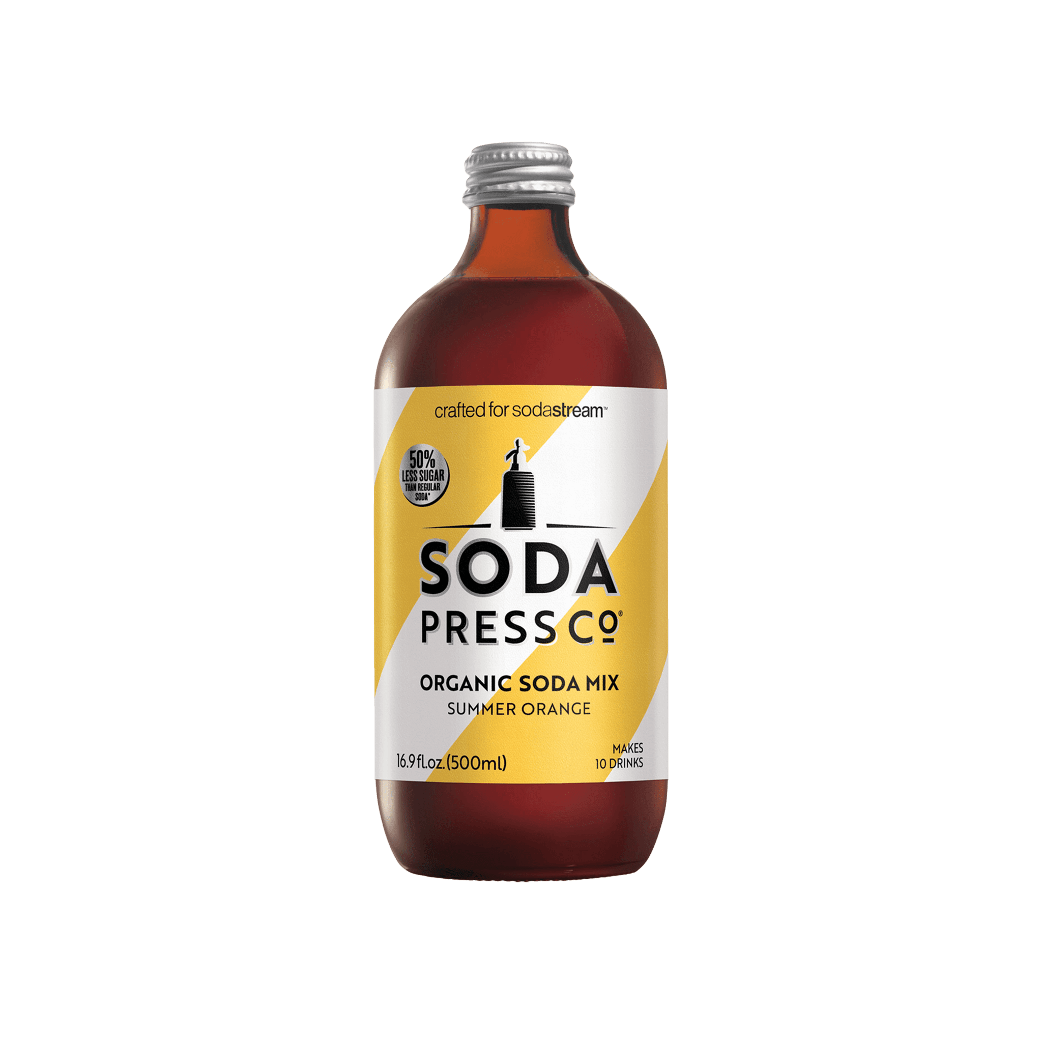 Sodastream Soda Press Co & Summer Orange Organic Soda Mix 500ml
